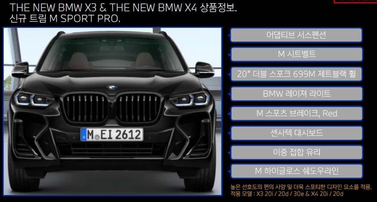 BMW X3 LCI (페이스리프트) 정보 요약  이미지2