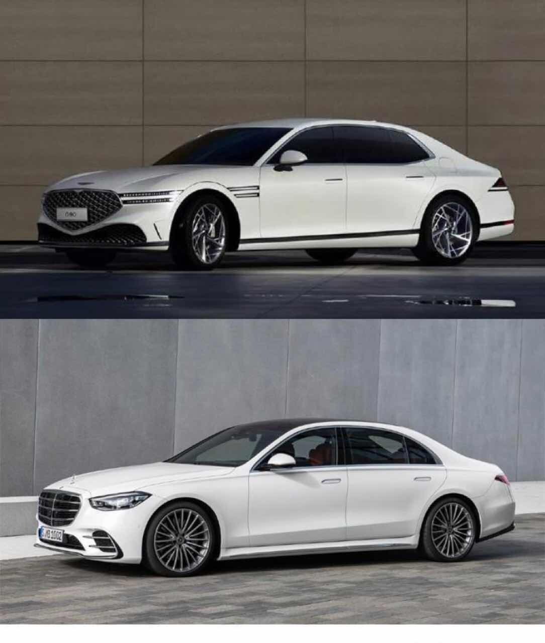 제네시스 G90, 벤츠 S클래스 디자인 비교!  이미지1