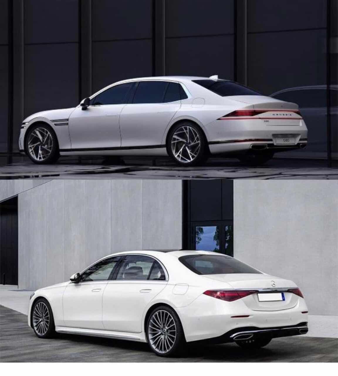 제네시스 G90, 벤츠 S클래스 디자인 비교!  이미지3
