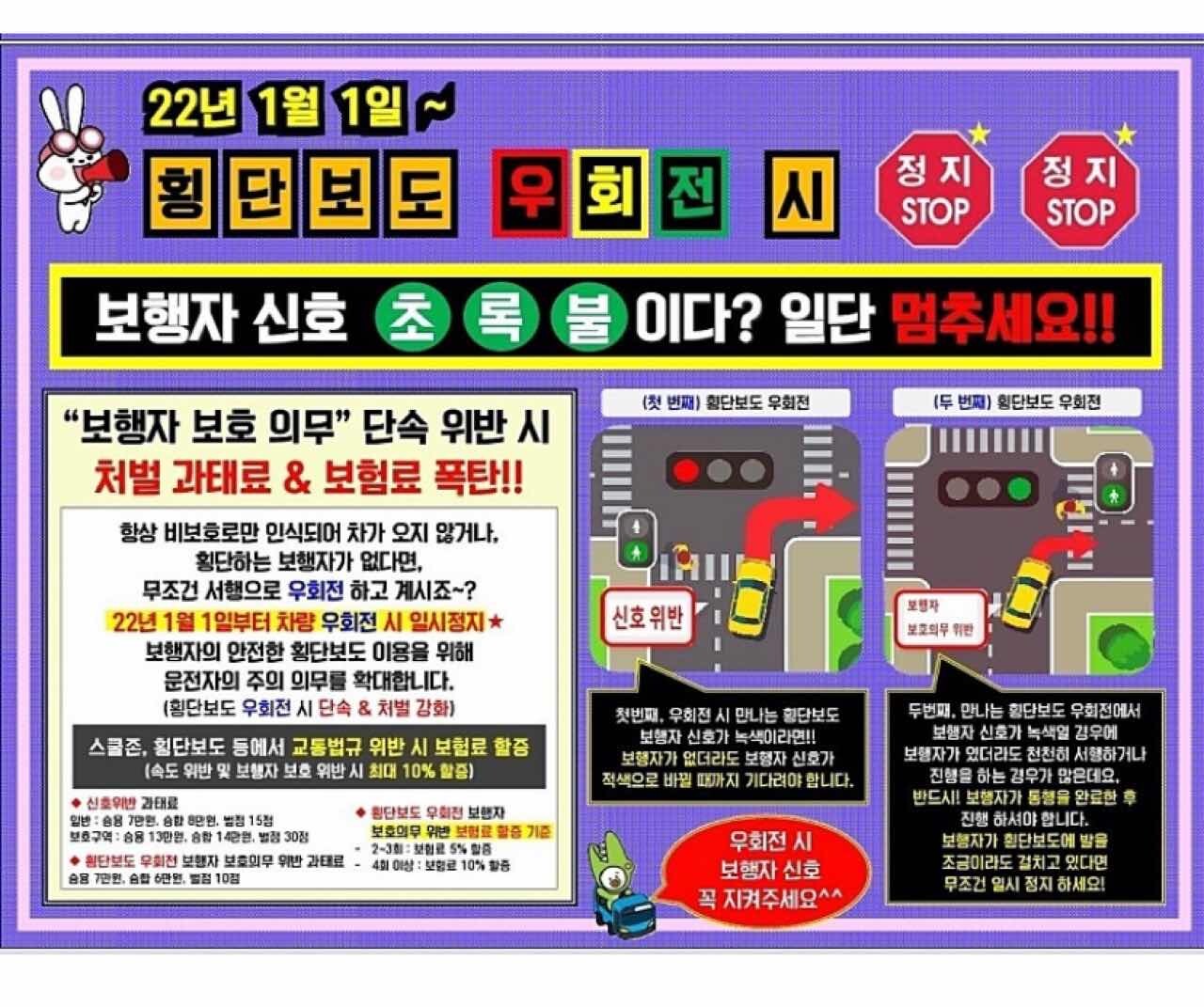 22년부터 시행 예정인 도로 교통법 게시글 썸네일