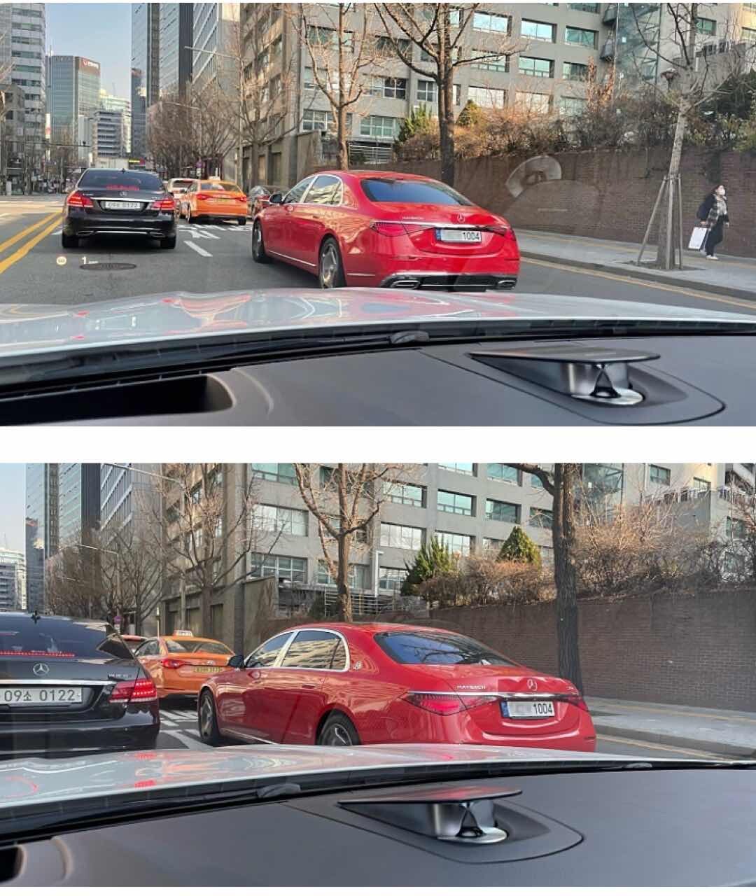 마이바흐 레드 컬러 실물  이미지1