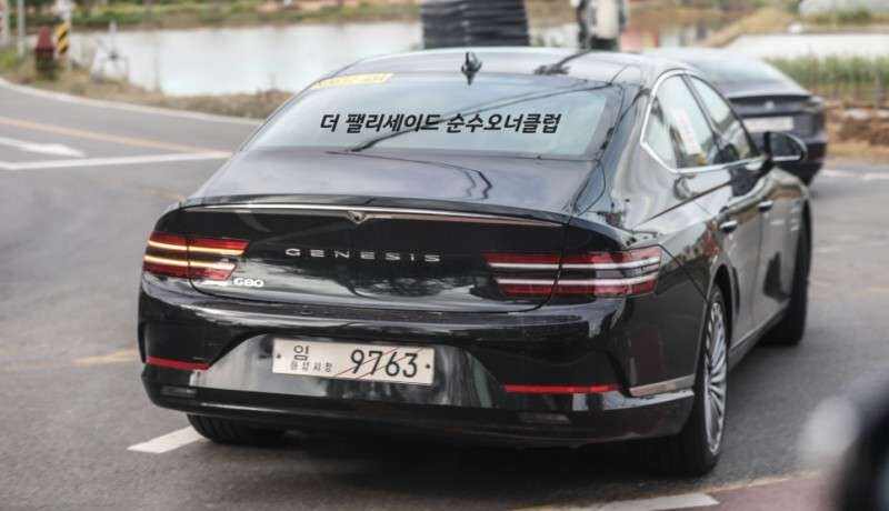 제네시스 G80e 주행 사진들  이미지2