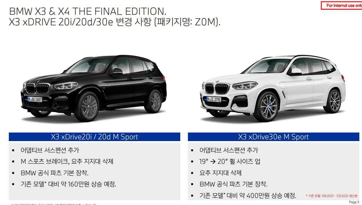 [BMW 뉴스] X3, X4 “파이널 에디션” 출시 예정  이미지1
