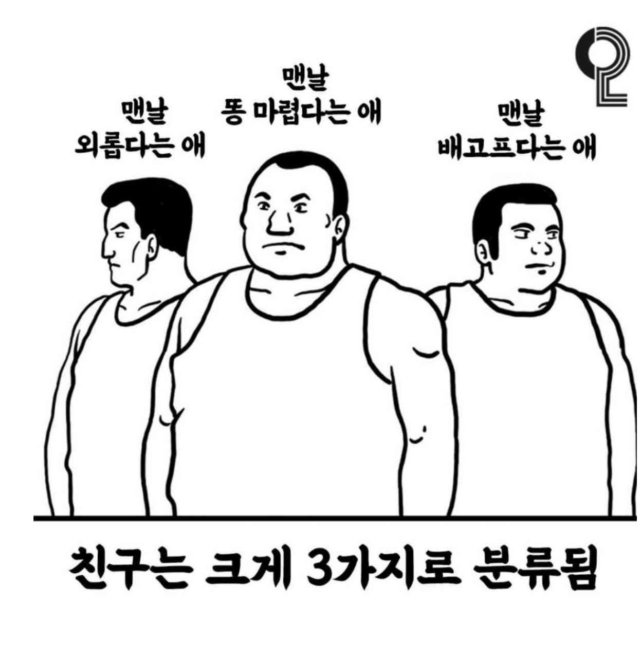 (유머)친구는 크게 3가지로 분류됨 게시글 썸네일