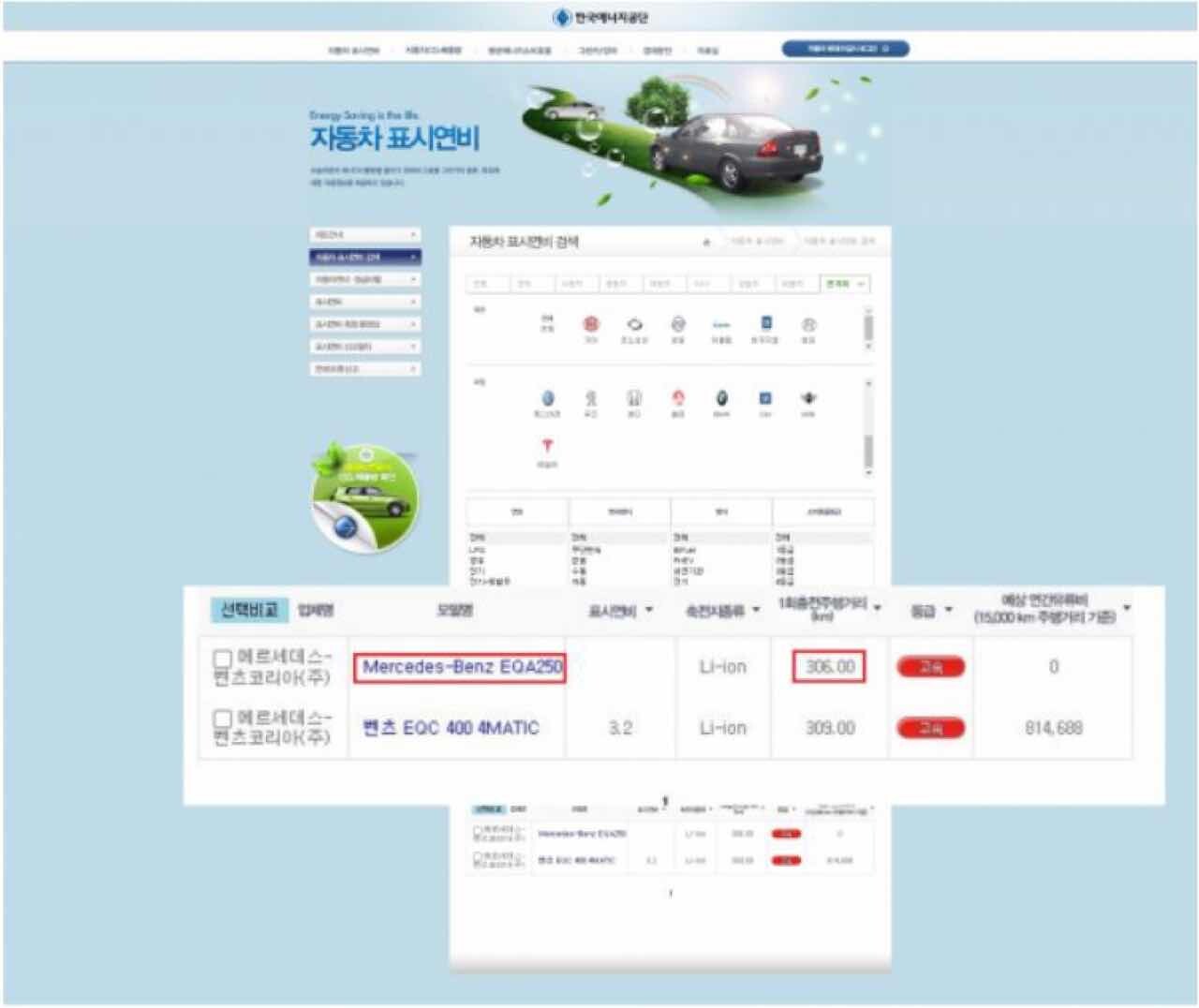 벤츠 EQA 환경부 인증 주행거리 나왔습니다. (실망 주의)  게시글 썸네일