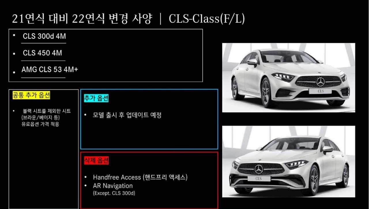 [벤츠 정보] CLS 페이스리프트 출시 정보  이미지4