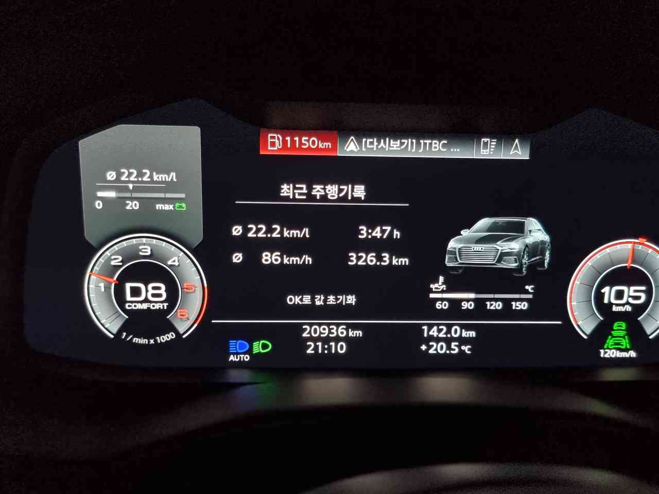 간만에 경남-서울 A6 45tdi 장거리 연비 게시글 썸네일