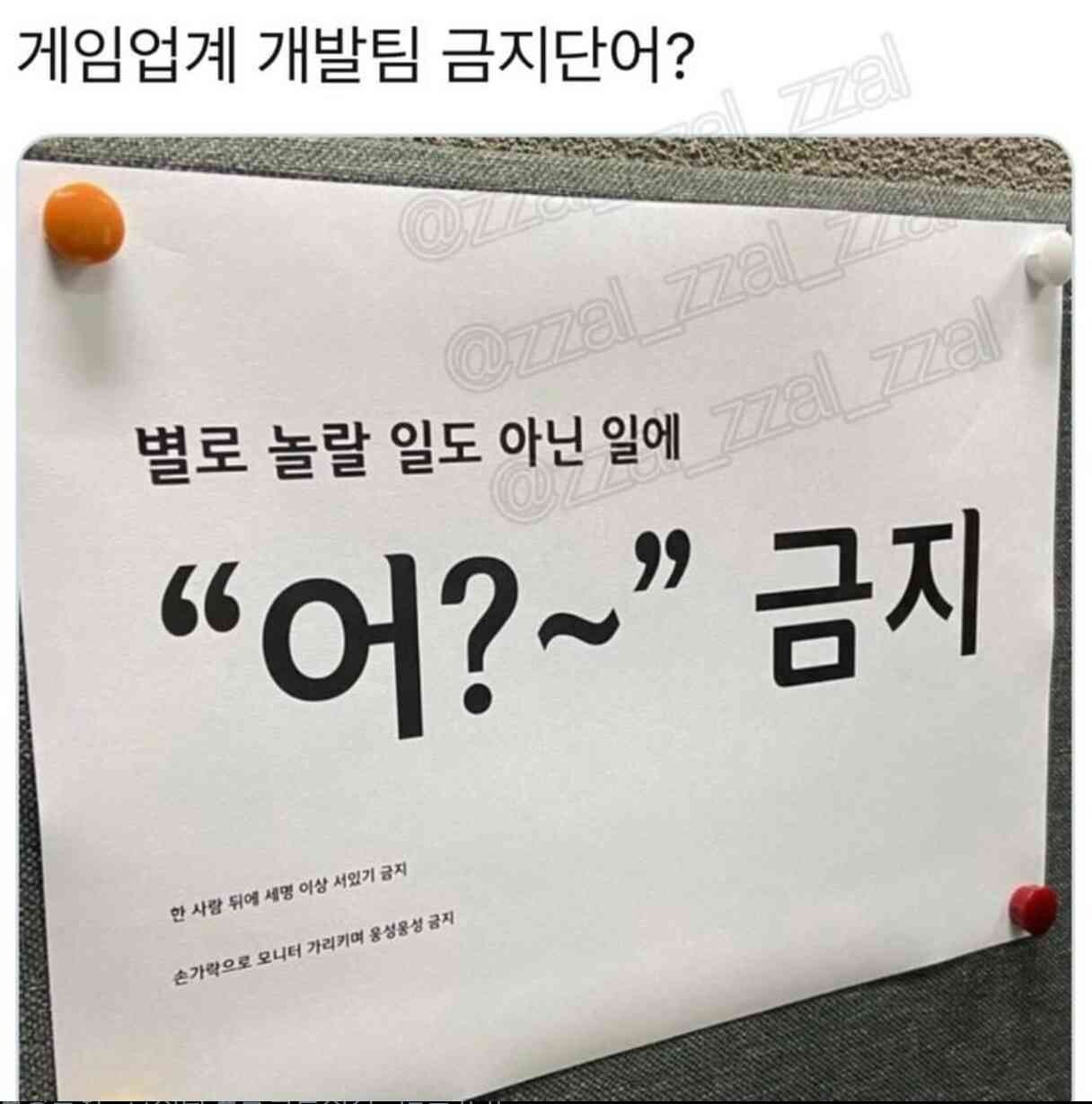 개발팀 금지단어 게시글 썸네일