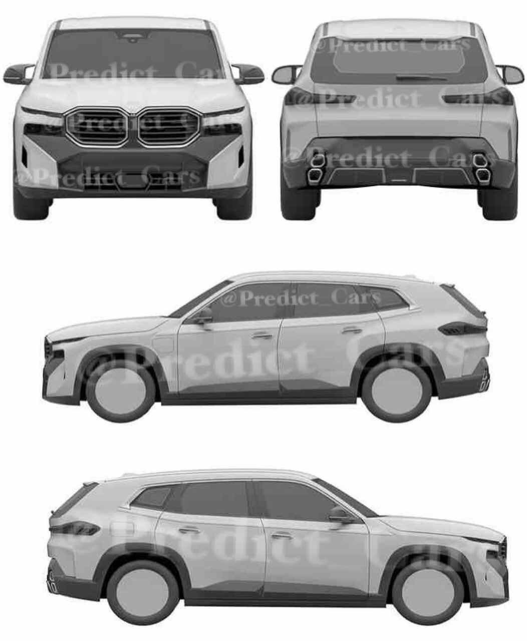 BMW 플래그십 SUV XM 디자인 유출 게시글 썸네일