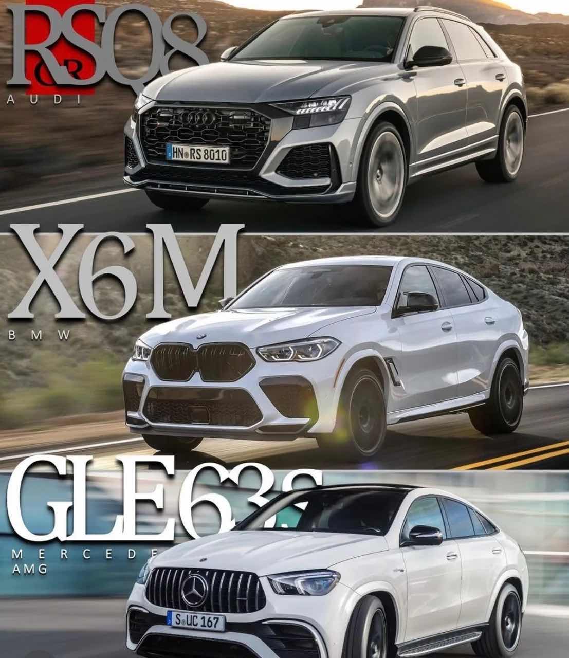 단순비교 -12- X6 vs GLE vs RSQ8  게시글 썸네일