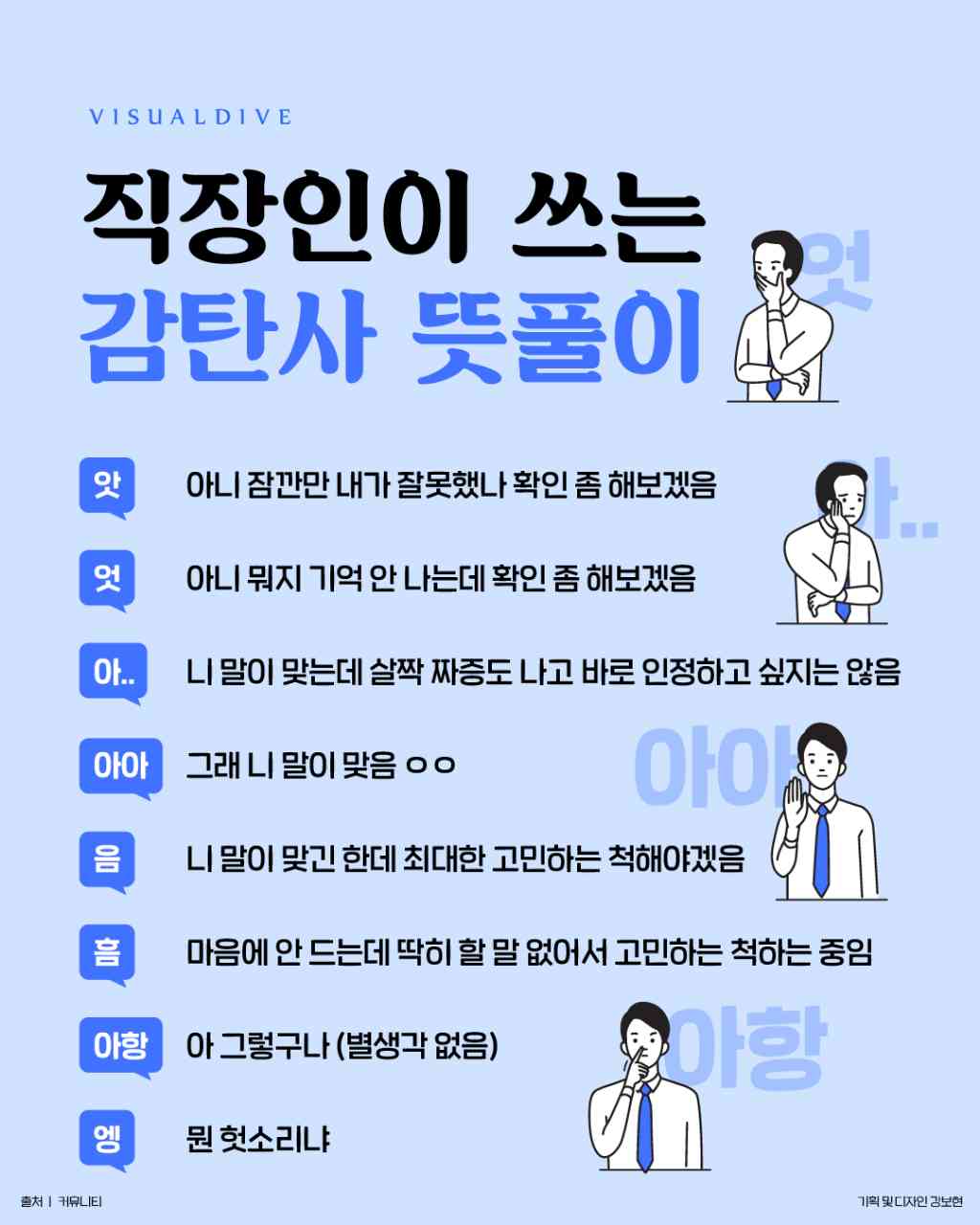 (비차량)직장인이 쓰는 감탄사 뜻풀이 게시글 썸네일