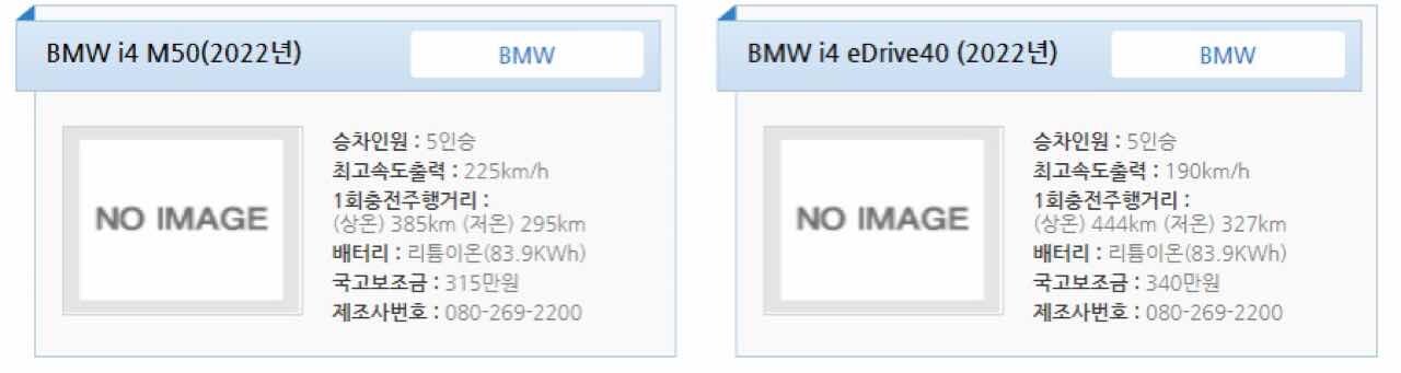 BMW i4 국고 보조금 확정!  이미지3
