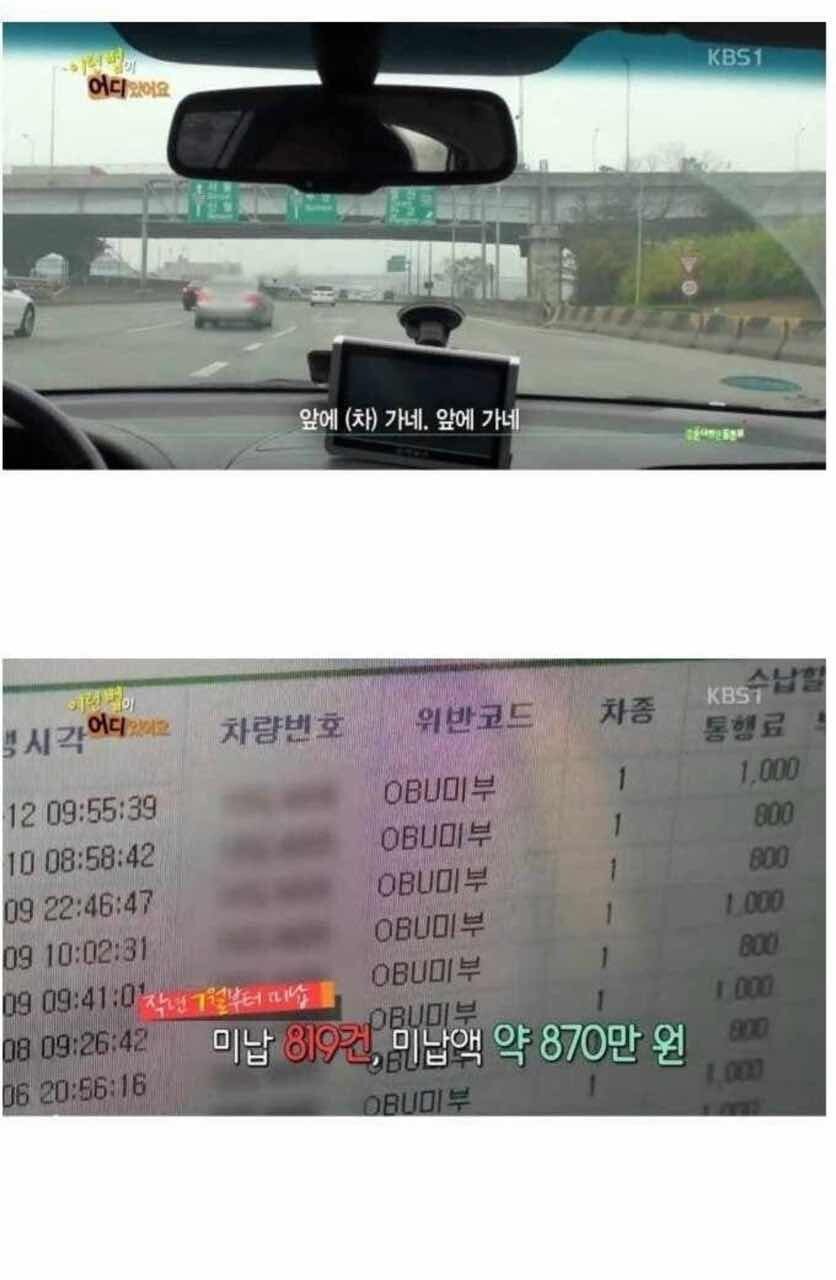 고속도로 하이패스 미납 전국 랭킹 1위 이미지1