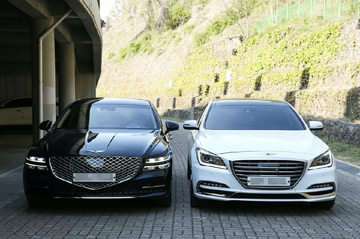 제네시스 G80 구형 vs 신형 디자인 비교 이미지1