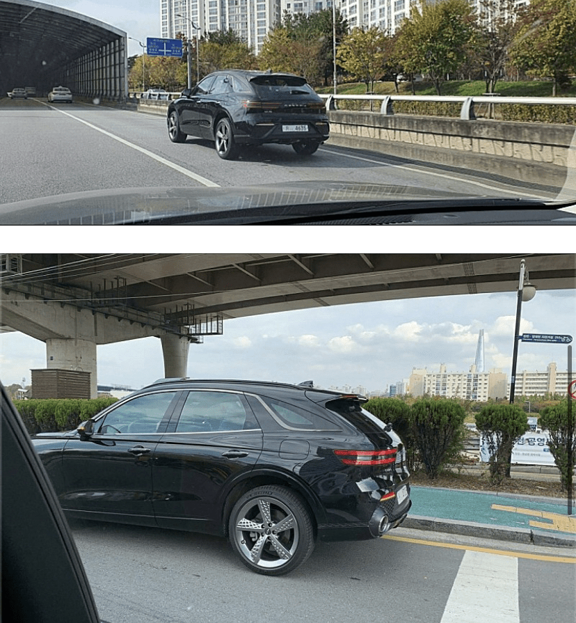 GV70 공개되고  위장막 없이 계속 포착되고 있군요 이미지3