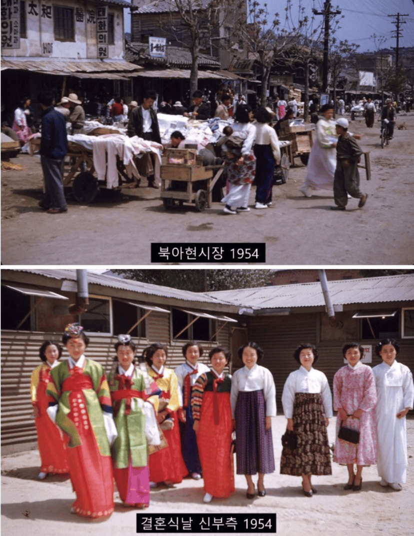 (비차량) 컬러 사진으로 복원된 1950년대 한국 이미지8