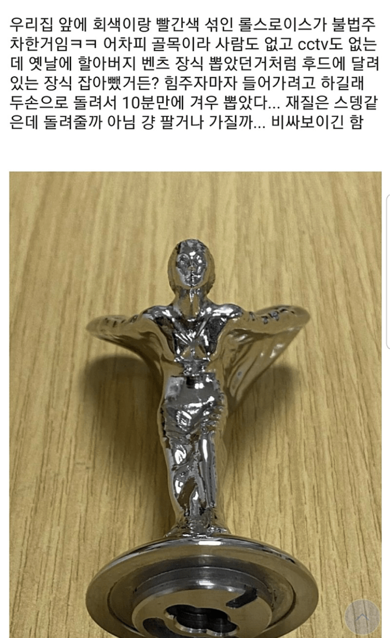 롤스로이스 환의의 여신상 뽑아온 디씨인 이미지1