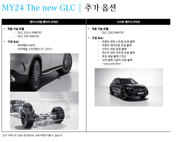 벤츠 GLC 24년형 변경 정보 공유드려요  게시글 썸네일