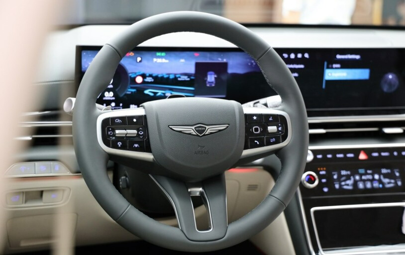 제네시스 G80 페이스리프트 전시차 사진  썸네일