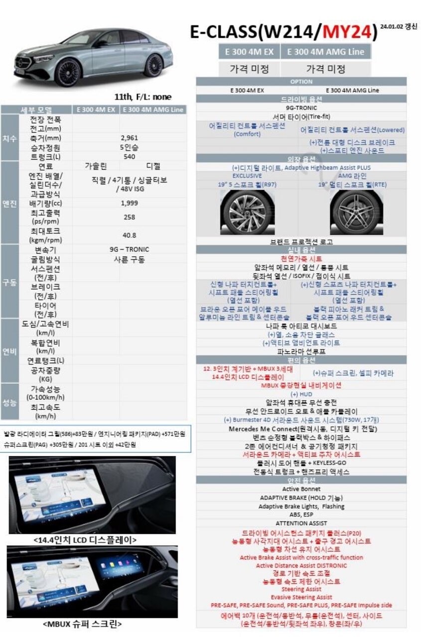 E클래스 풀체인지 출시했네요 ㅋㅋ  썸네일