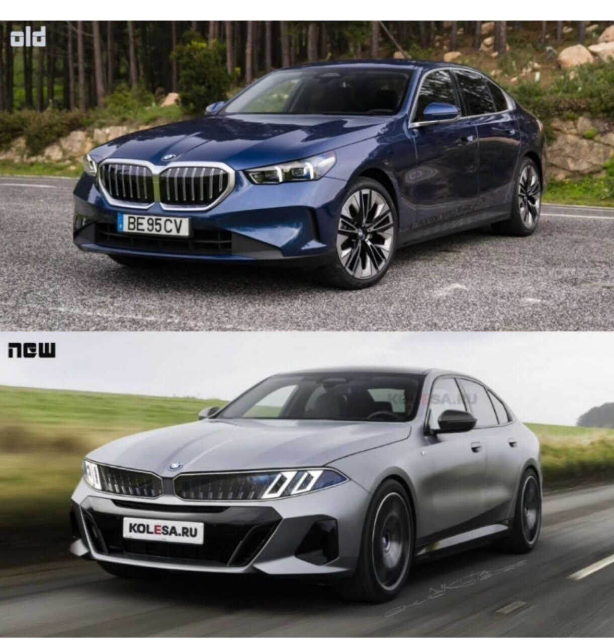 BMW 5시리즈 페이스리프트 vs 현행모델 디자인 비교  게시글 썸네일