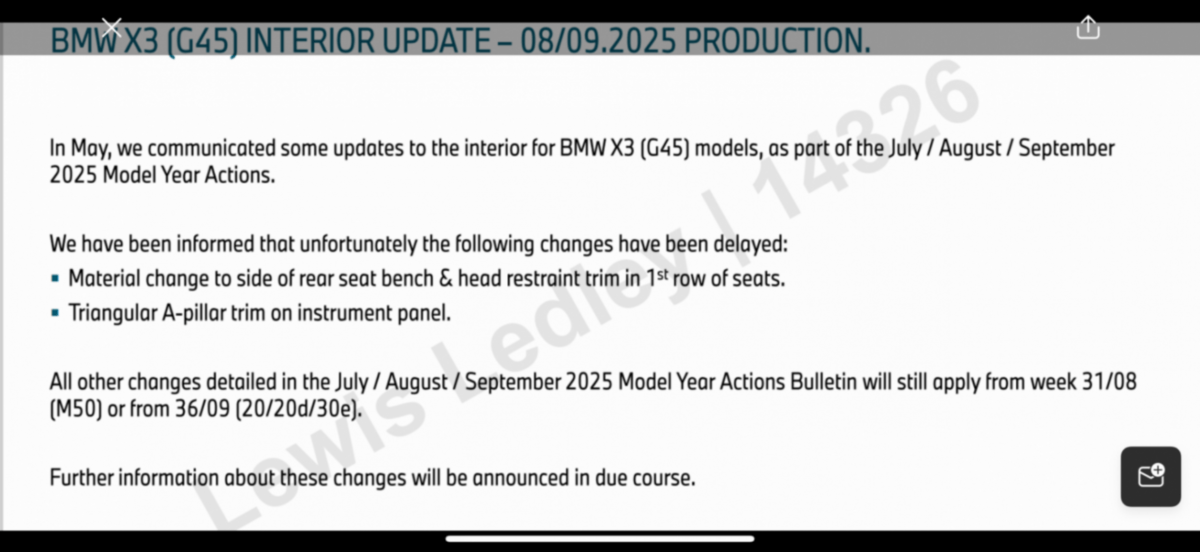 2026년형 BMW X3 변경사항 공유드립니다~  썸네일