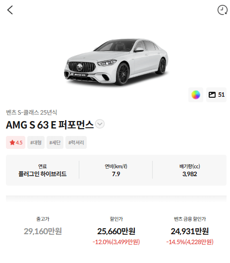 벤츠 4288만원 할인 ㄷㄷ 이건 못참지  게시글 썸네일