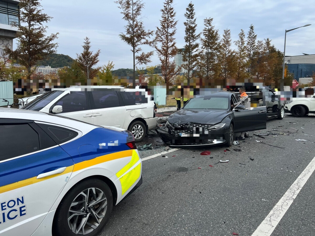 약혐) 어제자 대전 테슬라 도심 10중 사망사고 CCTV 블박  썸네일