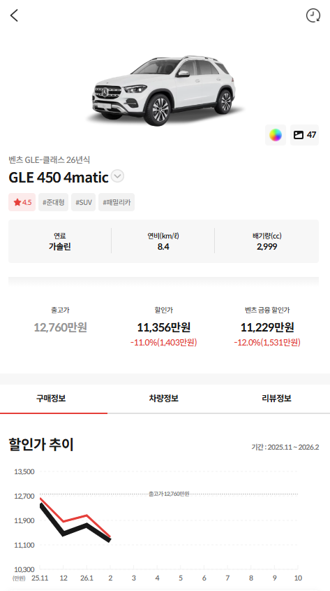 GLE가 끝물이라서 그런지 프로모션이 생각보다 괜찮네요  게시글 썸네일
