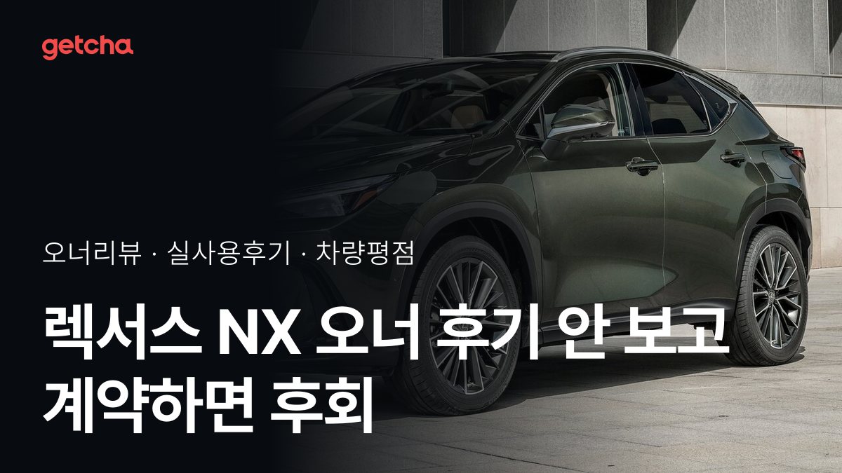 렉서스 NX 사도 될까? 실오너 후기 총정리