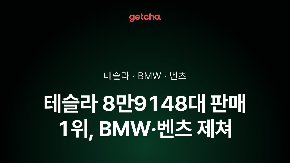테슬라 8만9148대 판매 1위, BMW·벤츠 제쳐