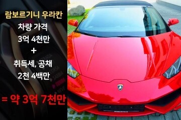 자유주제 - 람보르기니를 몰려면 한달에 얼마를 벌어야할까요? ? | 겟차 커뮤니티